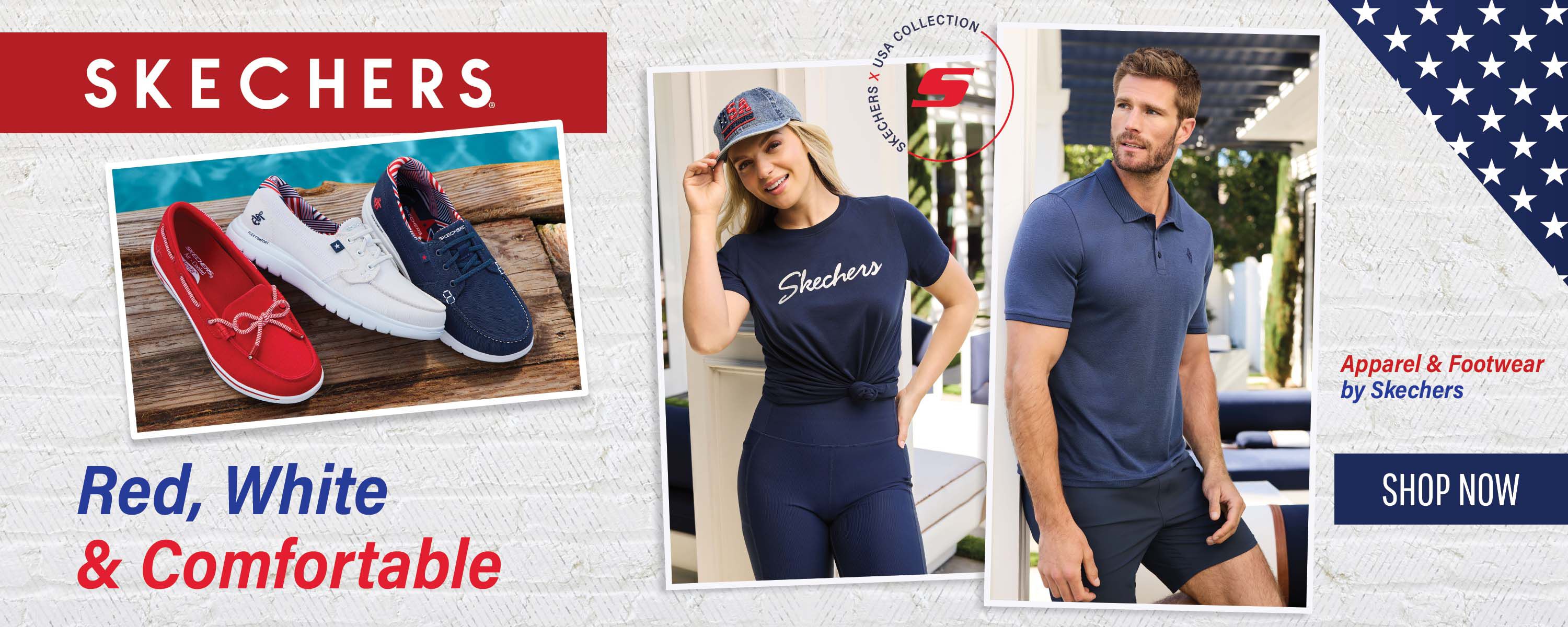 Skechers Americana - Red, White, & Comfortable ~ SHOP NOW
